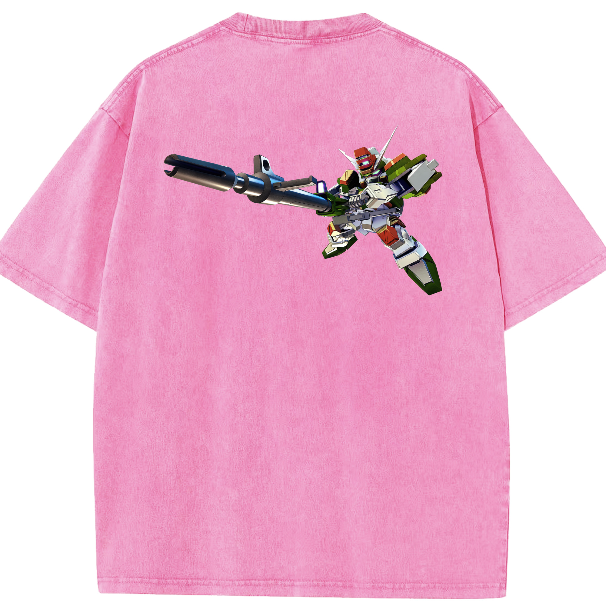 （画像用） 機動戦士ガンダム Mobile Suit Gundam 綿100% ヴィンテージ風 半袖Tシャツ（背面プリント）